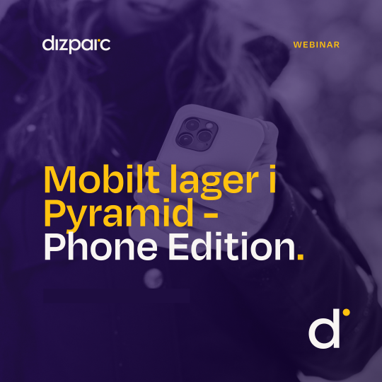 bild som marknadsför webinar on demand om Mobilt lager i pyramid