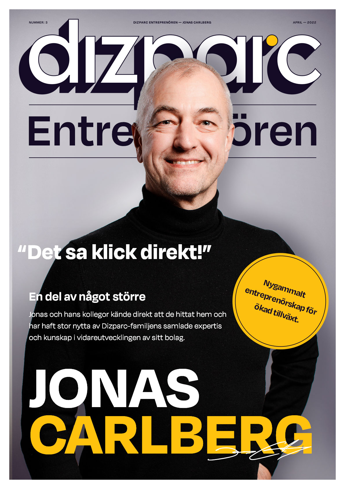 Dizparc Entreprenören Jonas omslag