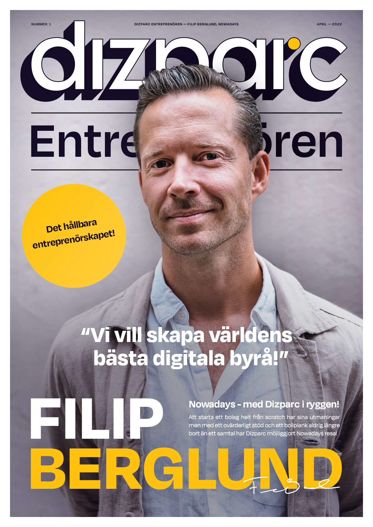Dizparc Entreprenören Filip Berglund