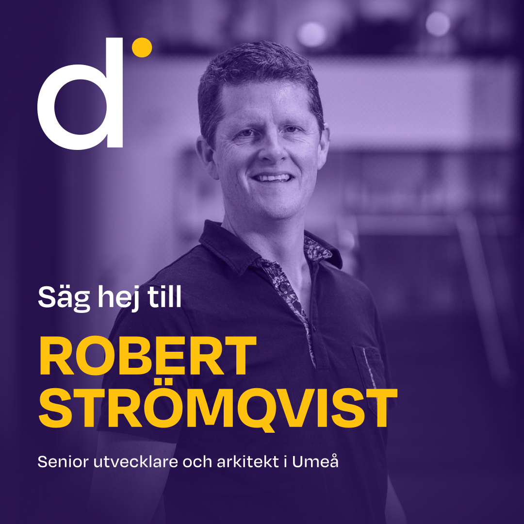 Säg hej till Robert Strömqvist